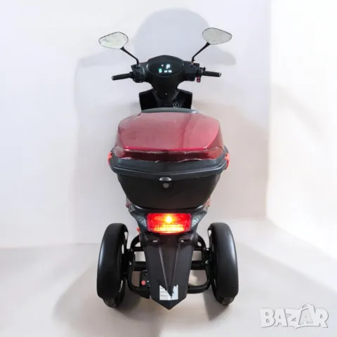 Електрически скутер-триколка blueElectric Sport 2000W | 60V | 24AH | RED, снимка 4 - Мотоциклети и мототехника - 49745592