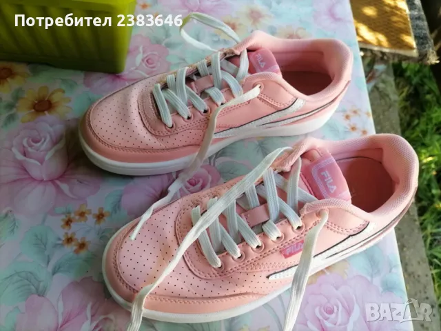 Дамски розови маратонки, FILA, 38 номер от естествена кожа