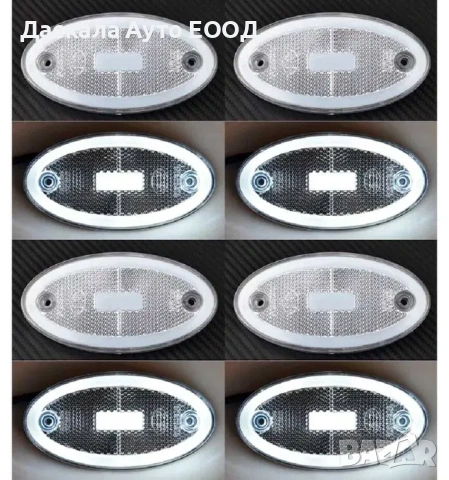 1бр. Лед LED габарити светлини с неонов ефект 12-24V , 3 цвята, снимка 8 - Аксесоари и консумативи - 53761845