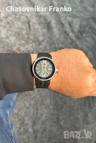 GUCCİ УНИКАЛНИ ДИЗАЙНЕРСКИ МАРКОВИ КАЧЕСТВЕНИ ЧАСОВНИЦИ , снимка 7 - Мъжки - 50593615