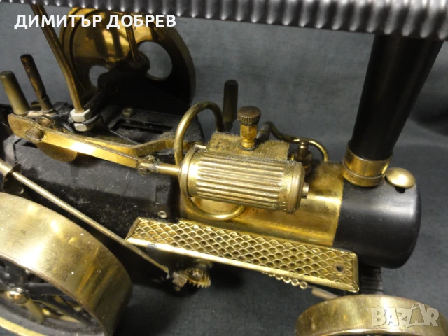 СТАРА РЕТРО МЕТАЛНА ИГРАЧКА ДЕЙСТВАЩА ПАРНА МАШИНА WILESCO TRAKTOR W.GERMANY, снимка 7 - Антикварни и старинни предмети - 51168146