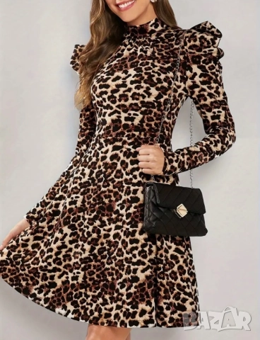 Рокля с леопардов принт