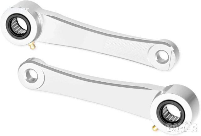 CNC CRF 450RL Регулируеми задни окачващи връзки за CRF450 и CRF250 (2017–2024) (сребърни)