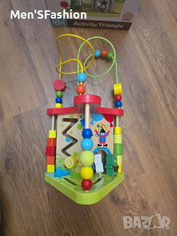 Интерактивна дървена играчка 6 в 1 , снимка 4 - Образователни игри - 51616151