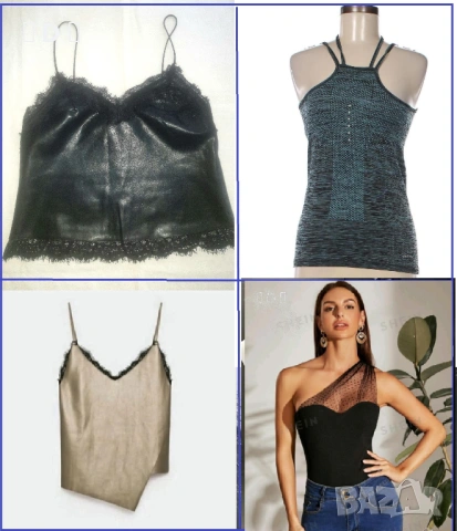красиви топове С-М размер  , кожен топ с дантела S