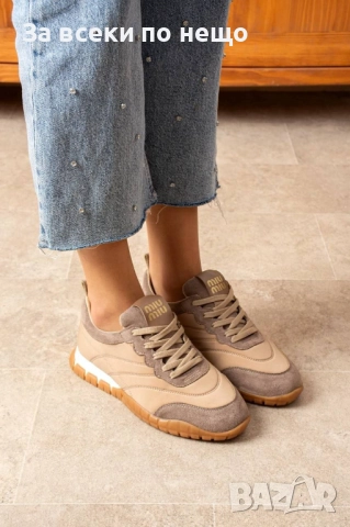 Miu Miu Дамски Маратонки👟Дамски Спортни Маратонки Миу Миу - Налични Различни Цветове Код E799, снимка 7 - Маратонки - 51476825