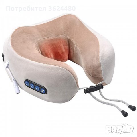 U-образна шиацу масажираща възглавница с 4 бутона U-образна шиацу масажираща възглавница с 4 бутона , снимка 2 - Масажори - 39975625