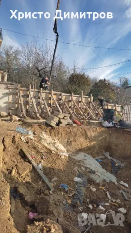 Кофражни работи,подпорни стени