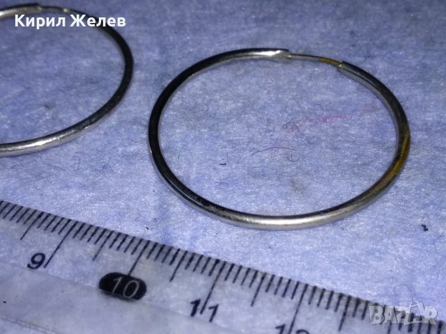 КЛАСИЧЕСКИ РЕТРО АРТ ОБЕЦИ ЕДНАТА СРЕБЪРНА СРЕБРО 925 ДРУГАТА е ПОСРЕБРЕНА БЛАГОРОДНА СТОМАНА 13905, снимка 12 - Обеци - 40921532