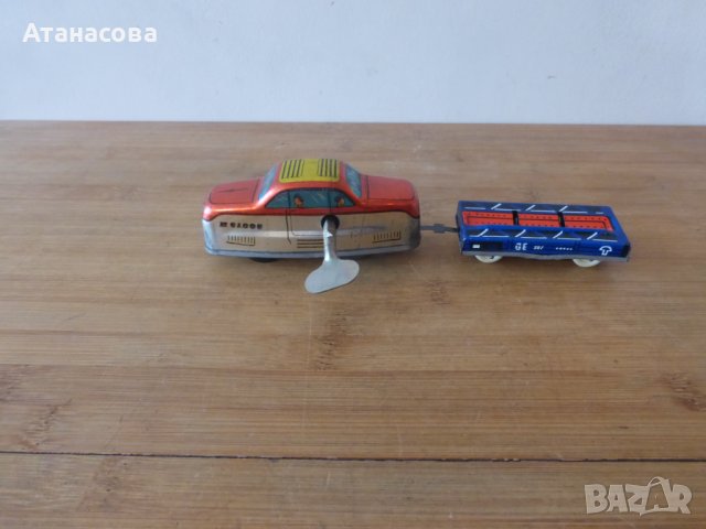 Дизелово влакче с вагон, релси и ключе играчка, снимка 2 - Влакчета, самолети, хеликоптери - 42321830