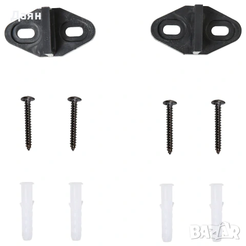 Комплект за монтаж на плъзгаща се врата Homcom, капацитет 90 кг, 200x0,6x4 см, черен, снимка 6 - Други стоки за дома - 53286802