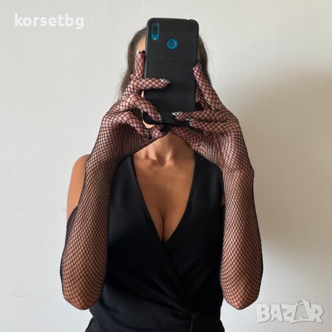 Дълги мрежести ръкавици 8564, снимка 6 - Ръкавици - 42432776