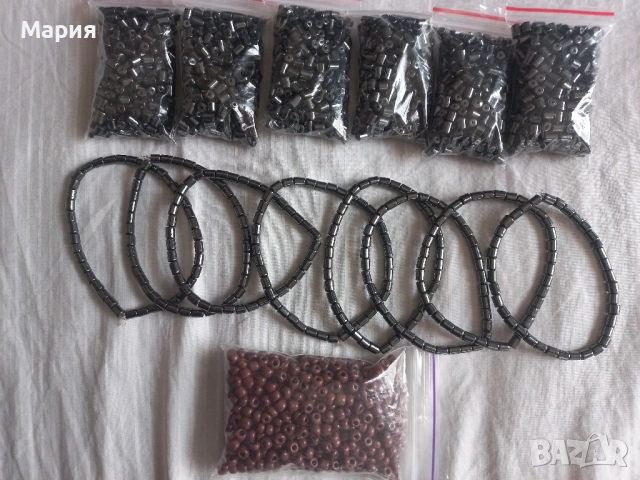 Голям лот от мъниста и перли за бижута, снимка 4 - Други - 52669210