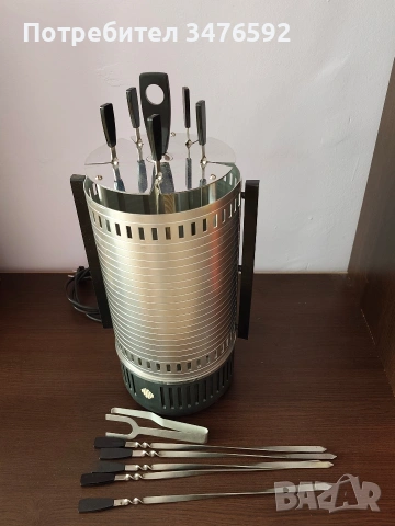 Вертикален грил за шишчета - шашлик, шашличница