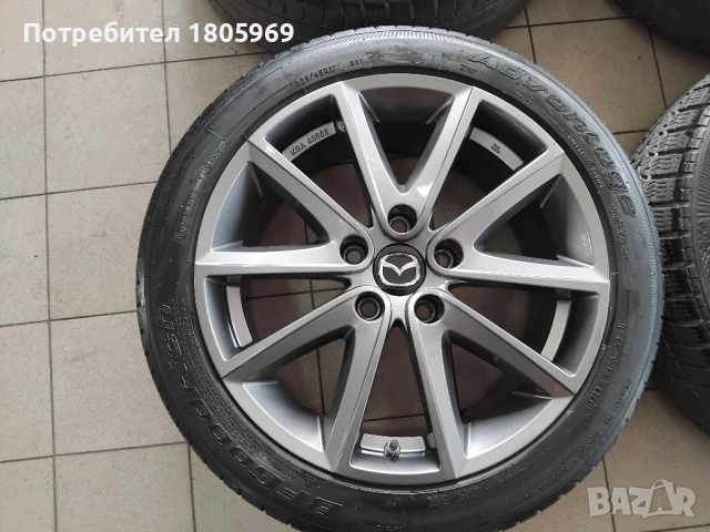 4бр. ал. джанти Mazda 6 (оригинални) 5x114,3 , 7.5 x 17 , ET50 , централен отвор 67.1мм