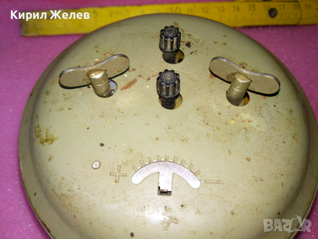 JANTAR MADE in USSR Стар КОЛЕКЦИОНЕРСКИ РУСКИ БУДИЛНИК МЕХАНИЧЕН НАСТОЛЕН ЧАСОВНИК ЯНТАР СССР 24093, снимка 12 - Антикварни и старинни предмети - 44549318