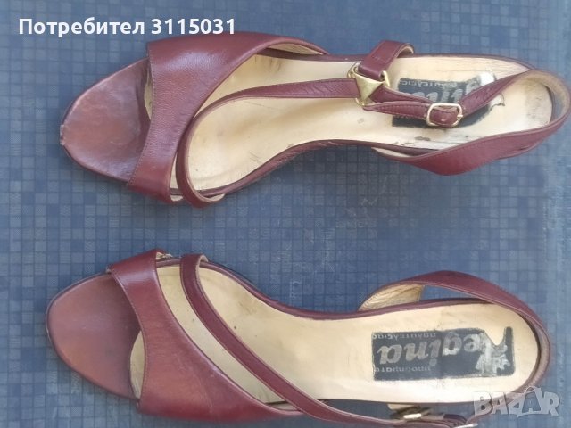 Дамски сандал вишнев на цвят №39, снимка 4 - Сандали - 41775134