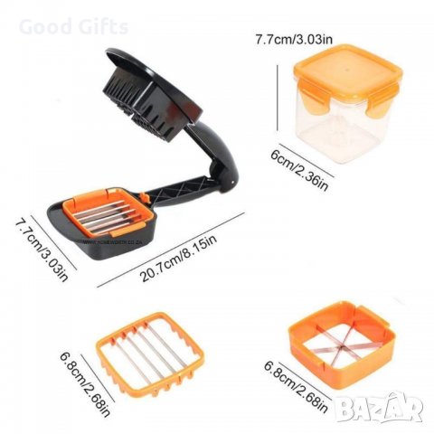 5 в 1 Ръчно ренде за бързо рязане NICER DICER QUICK, снимка 8 - Други - 39382297