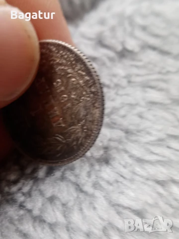 Сребро Сърбия динар 1915, патина,монета, Крал Петар, снимка 4 - Нумизматика и бонистика - 51347231