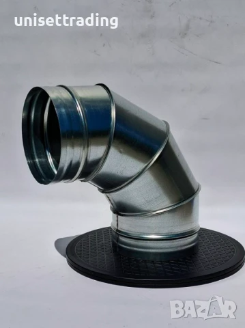 Коляно за аспирация ф200 поцинкована ламарина