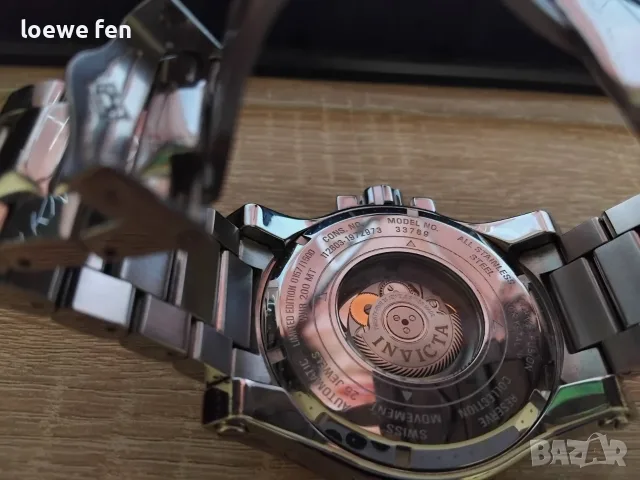 Invicta 33789 - 54,5 мм Швейцарски Автомат с Истински Диаманти!, снимка 5 - Мъжки - 56155096