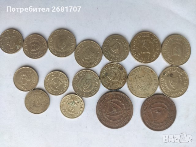 Монети Кипър , снимка 2 - Нумизматика и бонистика - 41770111