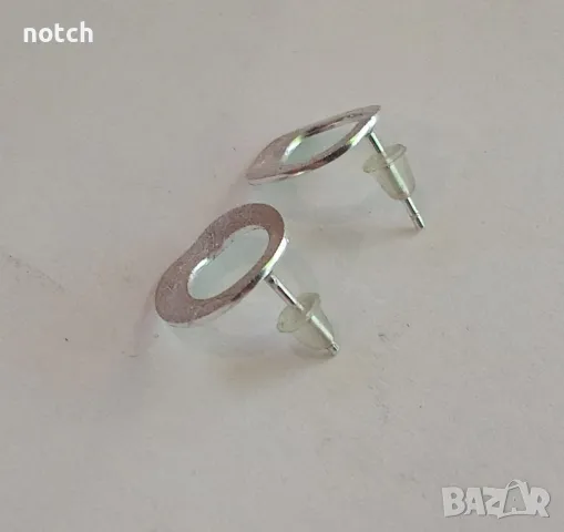 Сребърни обеци, снимка 4 - Обеци - 49974672