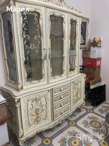 Италианска барокова трапезария , снимка 8 - Маси - 55997931