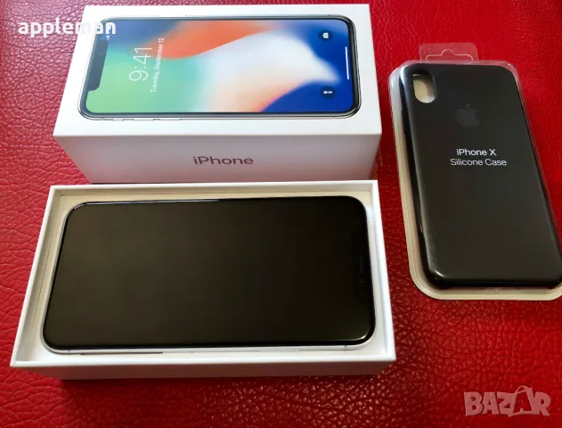 Apple iPhone X 256GB Silver Айфон 10 бял Бг меню 100% батерия, снимка 5 - Apple iPhone - 49550426