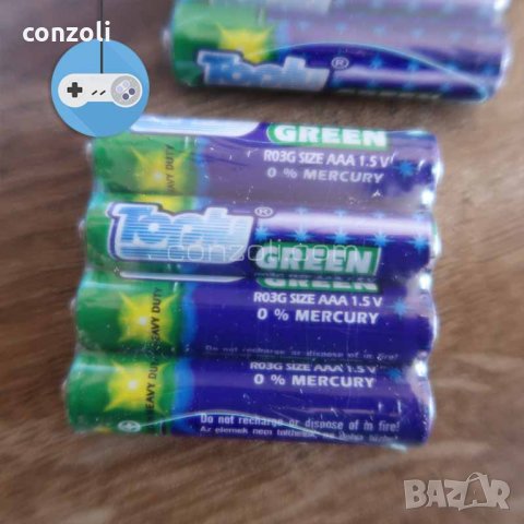 Батерии Sky Green Toply Green, R03 Комплект 40 броя в два размера, снимка 8 - Друга електроника - 29685348