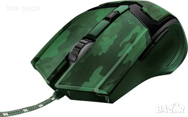 Геймърска мишка Trust GXT101D Gav Optical Jungle Camo, снимка 3 - Клавиатури и мишки - 48657136