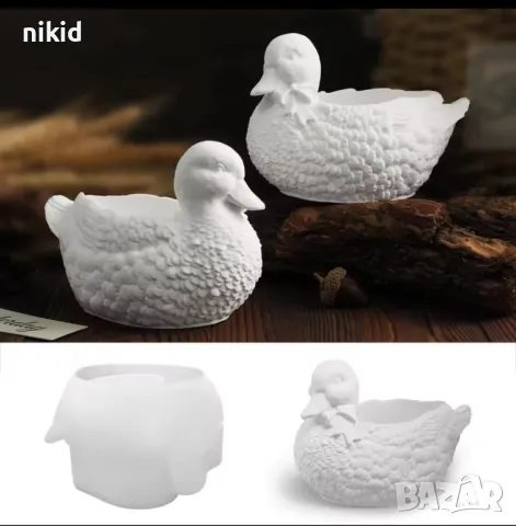 3D Патепоставка за свещ свещник силиконов молд форма фондан смола гипс шоколад декор сапун сапунерка, снимка 2 - Форми - 48970969