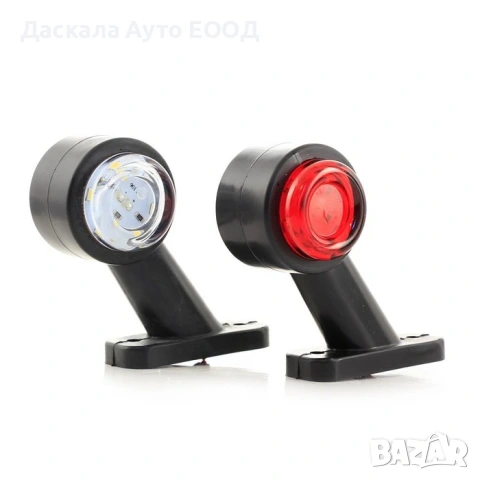 1 бр. ЛЕД LED мини рогчета , габарити , Червено-Бяло , 12-24V , снимка 4 - Аксесоари и консумативи - 35557473