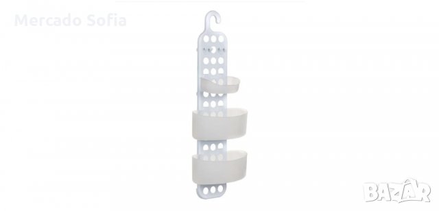 Рафт за баня, Пластмасов, бял , снимка 2 - Органайзери - 33776023