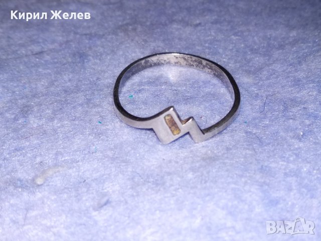 НЕЖЕН СРЕБЪРЕН ВИНТИДЖ АРТ ДАМСКИ ПРЪСТЕН СРЕБРО 925 МАЙСТОРСКА ФИНА ИЗРАБОТКА 38287, снимка 9 - Пръстени - 40938325