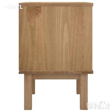 vidaXL Нощно шкафче OTTA, 45x39x57 см, борово дърво масив, снимка 5 - Врати за баня - 56147234