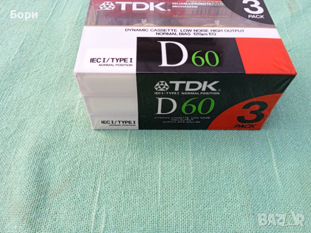 Нови TDK D60 Аудио касети 3 броя, снимка 2 - Аудио касети - 36264447