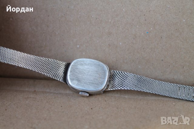 Дамски сребърен часовник ''Receda'' 17 камъка, снимка 4 - Дамски - 41470952