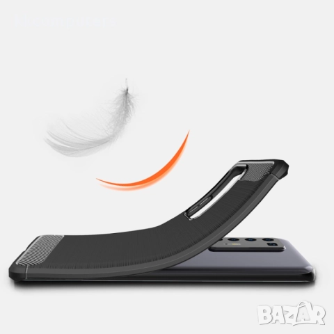 Huawei P40 Pro Удароустойчив Carbon Fiber Калъф и Протектор, снимка 10 - Резервни части за телефони - 51860686
