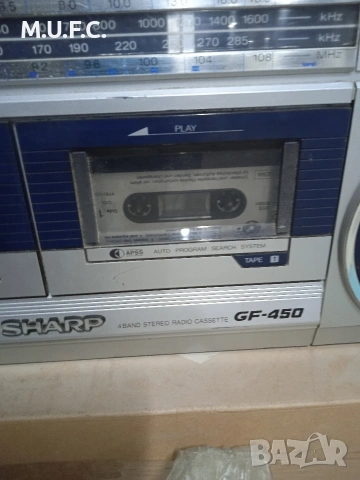 Касетофон SHARP GF450 Japan 1983 работи , снимка 14 - Радиокасетофони, транзистори - 53823351