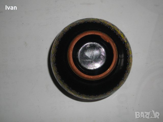 Малък Ръчно Рисуван Свещник-Керамика с Глазура-Гръцка Митология, снимка 8 - Други - 39821582