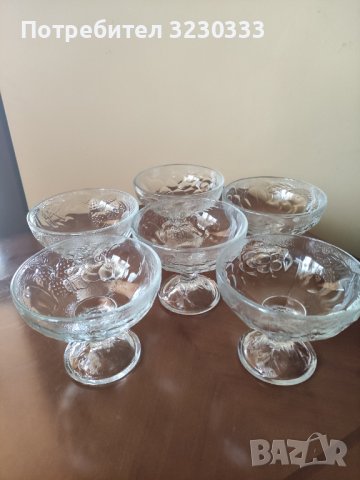 Стъклени чаши за мелба сладолед, снимка 3 - Чаши - 41428156