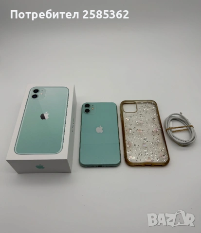 iPhone 11 128 Gb Green / 100% Батерия / Перфектен технически