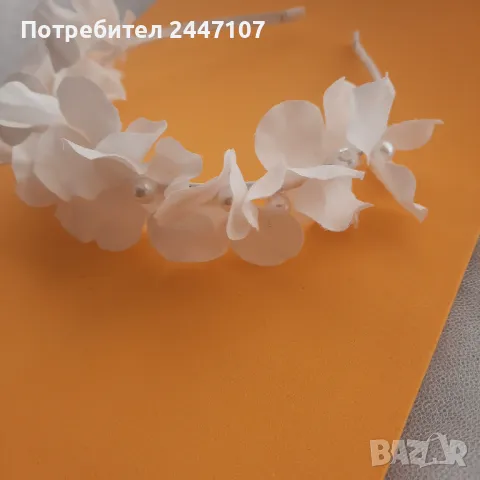 Диадема, снимка 2 - Сватбени аксесоари - 48736715