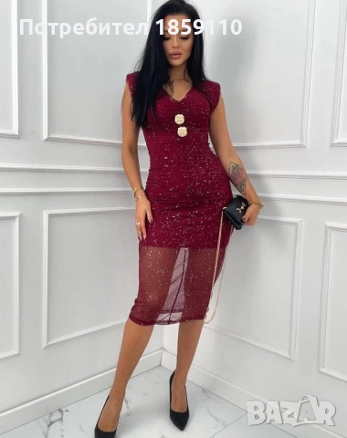 дамска рокля , снимка 2 - Рокли - 52437880