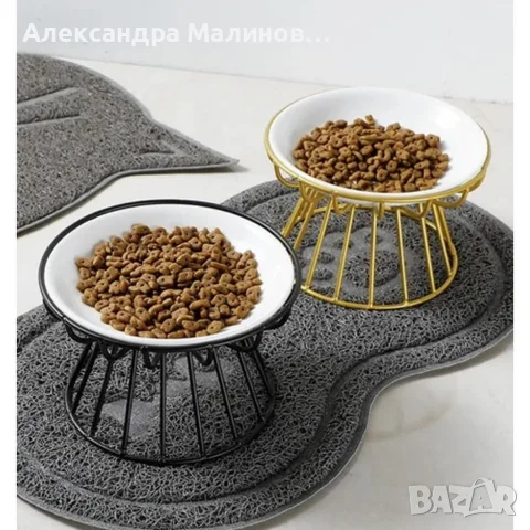Подложка за две купи за домашни любимци 45 x 26 см, водоустойчива и неплъзгаща се, снимка 9 - За кучета - 56012393