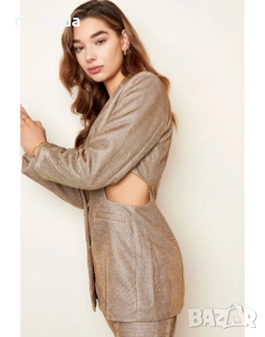 Дамско елегантно блестящо сако , снимка 2 - Сака - 51822617