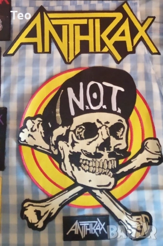 Гръб + нашивка на траш метълите Антракс / Anthrax