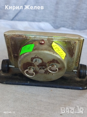 Стар механичен будилник СЛАВА СССР рядък за части ремонт КОЛЕКЦИЯ 43740, снимка 4 - Антикварни и старинни предмети - 51952674