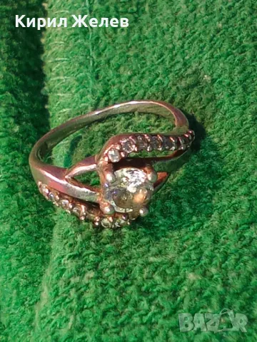 ПРЕКРАСЕН СКЪПОЦЕНЕН СРЕБЪРЕН ПРЪСТЕН СРЕБРО S925 с ФАСЕТИРАНИ БЛЕСТЯЩИ ЦИРКОНИ 46790, снимка 13 - Пръстени - 46447783